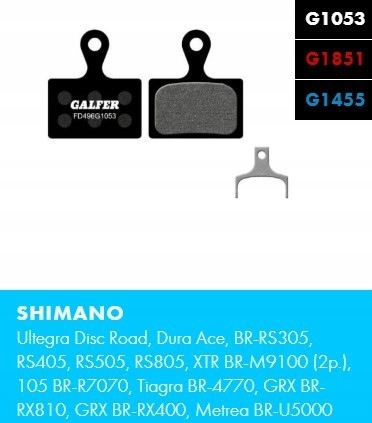 Okładziny hamulcowe Galfer FD496 SHIMANO