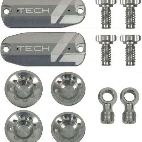 ZESTAW PERSONALIZACJI DO HAMULCA Tech 4 V4 Customisation Kit SREBRNY