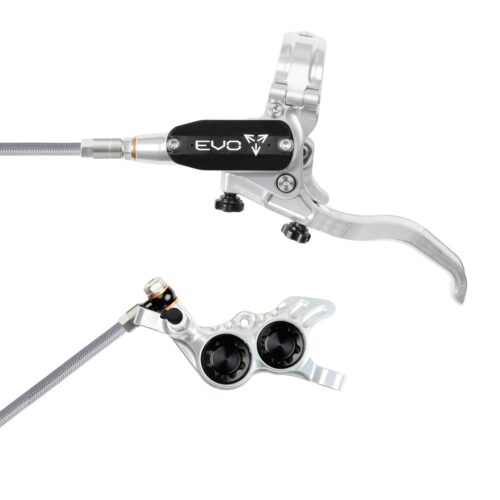 HAMULEC Tech 4 EVO GR4 – Silver/Black – Stalowy oplot