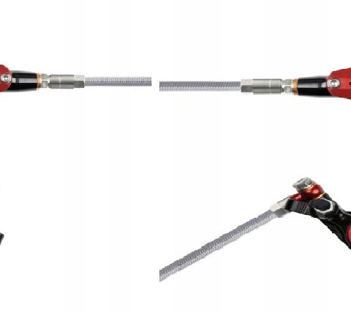 Komplet Hamulców Hope Tech 4 EVO GR4 Przód + Tył – Black/Red Oplot Stalowy